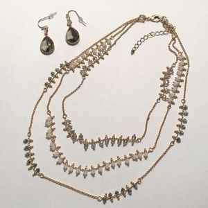 Anthropologie Necklace and Earring Set